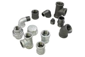 High Precision Malleable Iron Pipe Fittings 1/2 Inch Galvanized Pipe Connectors