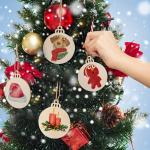Round Bauble Unfinished Wood Slices With Hole Arts Crafts Centerpieces DIY