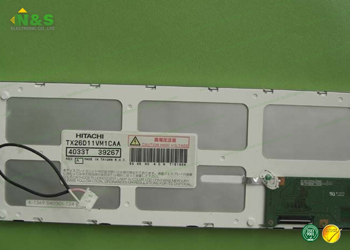 Adjustable Brightness Controls 15.0" Hitachi LCD Panel Normally White TX38D01VM1AAA
