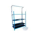 Customized high quality foldable plywood flower display rack can be posted