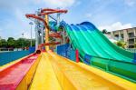 OEM Water Theme Park Outdoor Playground Water Attraction Fiberglass Slide
