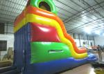Best sale rainbow inflatable water slide bright colour inflatable slide with