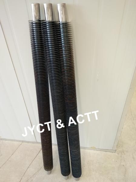 Seamless Carbon Steel Sprial Fin Tubes , High Frequeney Welded Helical Finned