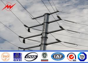 Wholesale 138kv Round Tapered Polygonal Galvanized Steel Pole , Electric Power Pole from china suppliers