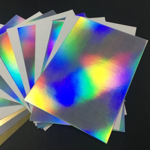 Wholesale Iridescent Holographic Paper Roll Glossy Surface Finish High Durability Glossy Paper Roll from china suppliers