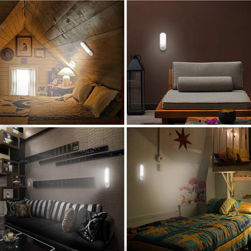 USB Rechargeable Motion Sensor Light,LED under cabinet light, Stick-On Night Light with USB Rechargeable Battery