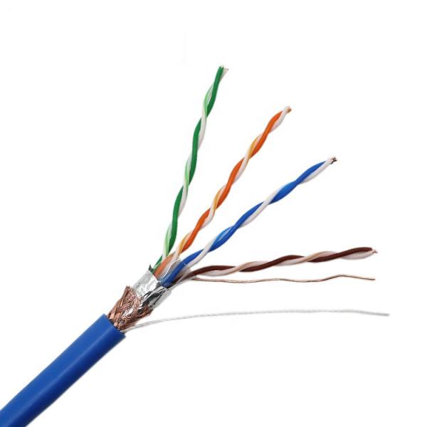 Indoor Solid Copper 305m 1000ft 4 Pairs Cat5e LAN Cable , Cat5e Indoor Outdoor