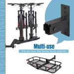 Hitch Wall Mount 2 Inch Garage Bike Storage Trailer Rack for Snowboards and