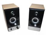 USB 2.0 R.M.S 5W * 2 , 60Hz - 20KHz wooden speaker boxes CE & ROHS approval