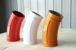 125*R460-30 Red White Orange Color Double Wear-resistant Material End elbow for