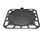 B125 C250 D400 Sewer Manhole Cover Heavy Duty Square Shape Anti Slip Surface