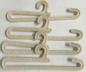 Wholesale 90mm*25mm Eco Wheat Straw Plastic Sock Hooks Nature Color Small Plastic Hanger from china suppliers
