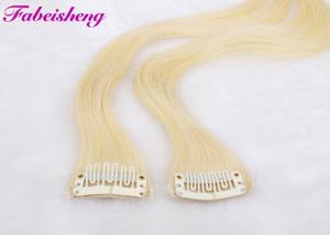 China 100% Blond Brazilian Virgin Clip In Hair Extensions Human Hair One Donor on sale