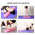 vHigh Density Half Foam Roller , Body Massage Roller Fitness Equipment Balance