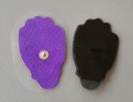 Palm snap adhesive tens electrode pads for tens massage