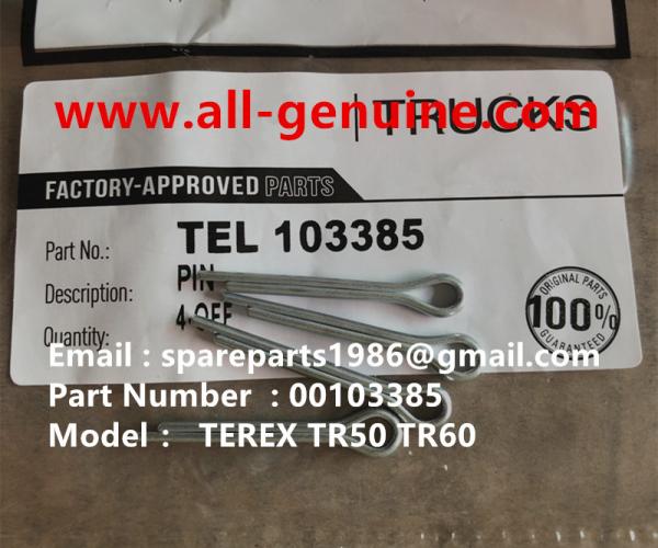 00103385 PIN TEREX NHL DUMP TRUCK TA40 TR50 TR60 TR70 TR100 MT4400 MT3600 MT3700