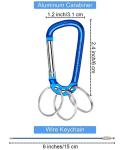 Multifunction Keychain Clip Hook Spring Snap Hook Rings For Outdoor Carab