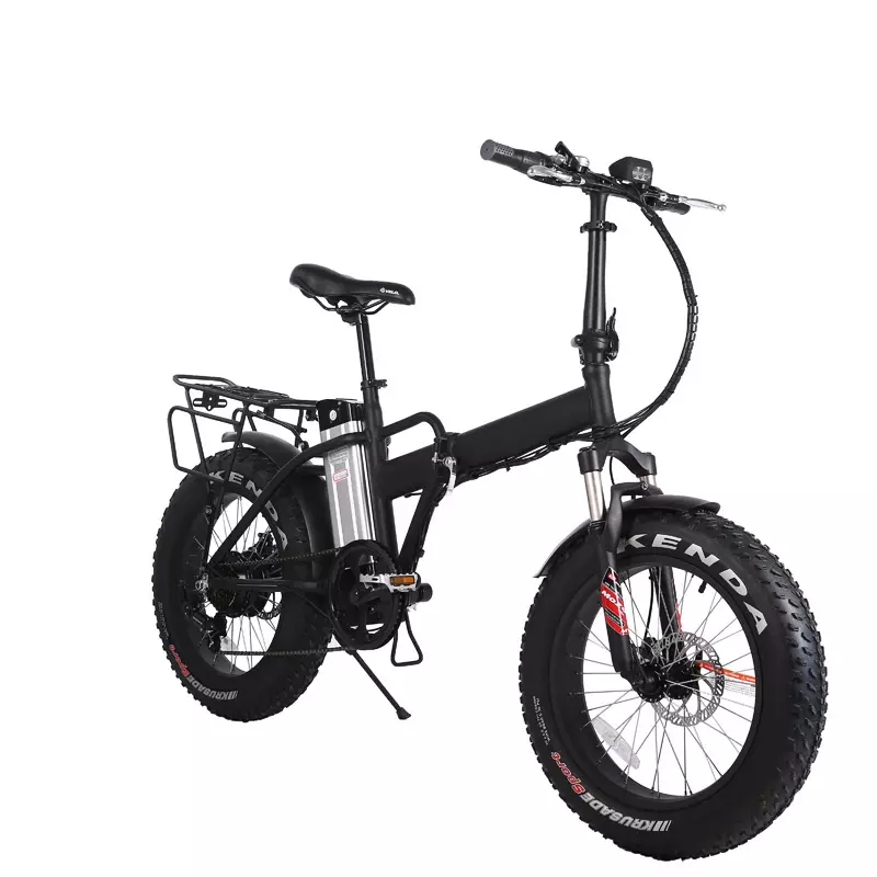 20-Inch*4.0 Foldable Fat Tire E-Bike with 48V 750W Electric Motor and End Folding Design
