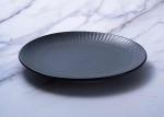 Reactive Dark Green Ceramic Dinner Plate Solid Color Dishes Plates For