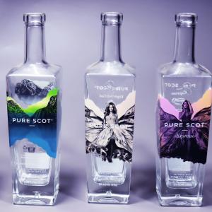 Wholesale 750ml Liquor Bottles With Debossed Embossed Lettering Logo from china suppliers