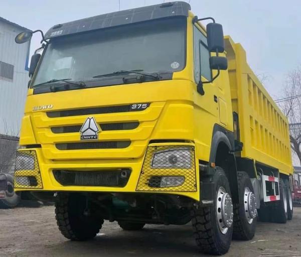 Howo Brand 8x4 Dump Truck 375 Horsepower Manual Transmission Diesel Fuel New