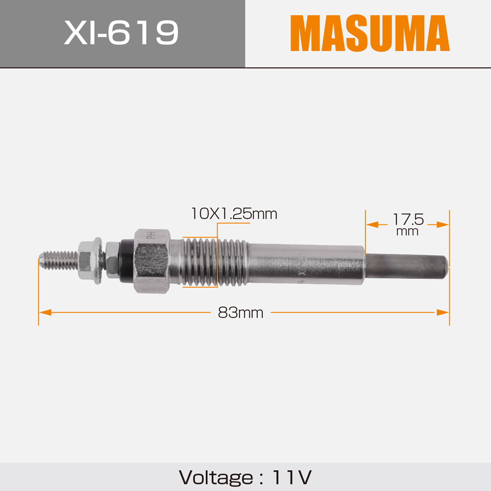 Year 1980-2020 Universal Car Glow Plug Screen Z48-9704-4037 for ISUZU BIGHORN UBS69DW