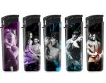Plastic Unique Design Custom Logo Cigarette Lighter Electronic Candle Lighter