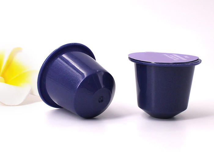 Empty PP BPA Free Instant Coffee Capsules With Adhesive Aluminum Foil Lid