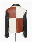 High Fashion Breathable Stitching Color Long Sleeve Button Cropped PU Baseball