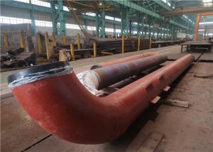 China OEM Large Diameter Carbon Steel Boiler Manifold Headers With Red Painting on sale