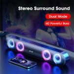 Anti Interference Wireless Bluetooth Soundbar Speaker 60Hz-20KHz Frequency