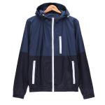 Men Casual Spring Lightweight Autumn Jacket Women'S Hooded Contrast Color Zipper