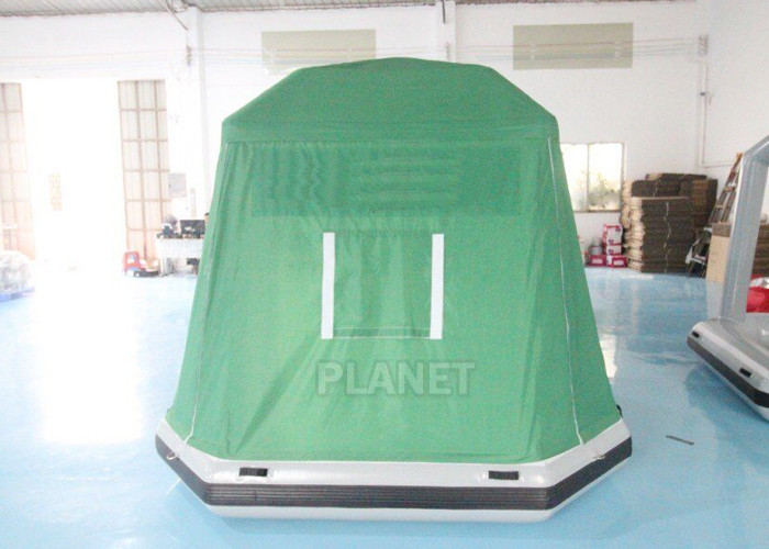 Camping Shoal Fishing Raft Inflatable Floating Tent On Water Green Color