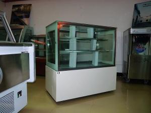 Wholesale Asia Hot Sale Luxury White Square Cake Display Freezer 1.8 meter Two Layers from china suppliers