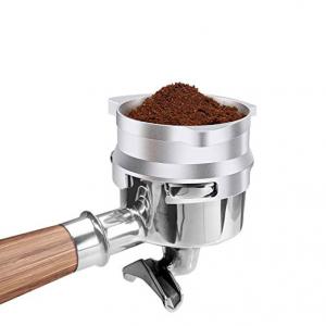 China Sliver 54mm Hands Free Aluminum Coffee Dosing Funnel for Home Cafe on sale