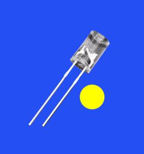 Wholesale 5mm 1.0Hz 1/2 Duty Cycle Yellow Color 585-595nm 1200mcd 90deg Capacitor Zener Integrated Flangeless Concave LED from china suppliers