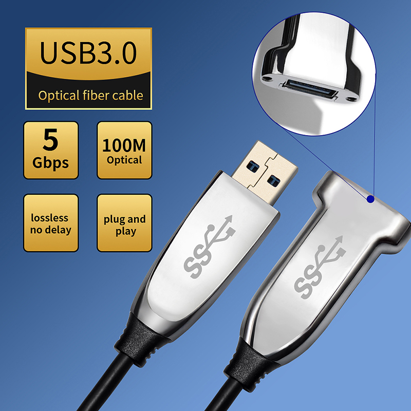 5m 10m 15m USB Male To Female Extension Cable 5gbps High Speed