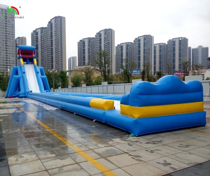 Water Park Slides Funny Aqua Park Water Games New Design Aquatic Play Equipment Inflatable Long Water Slide