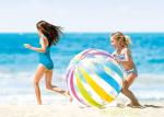 1m 1.5m Colorful Striped Inflatable Beach Ball Perfect For Beach Lake Pool