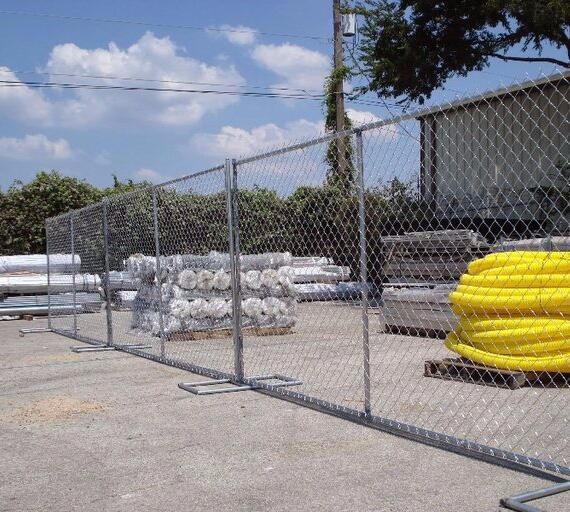 Hot Dipped Galvanized 1.6mm Wall Thickness Temporary Chain Link Fencing Panels