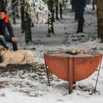Dia 1000mm Classic Corten Steel Fire Pit Bbq Ring Bbq Fire Pit Rustproof