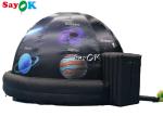 5m Diameter Inflatable Planetarium Black Projection Dome Tent For Science