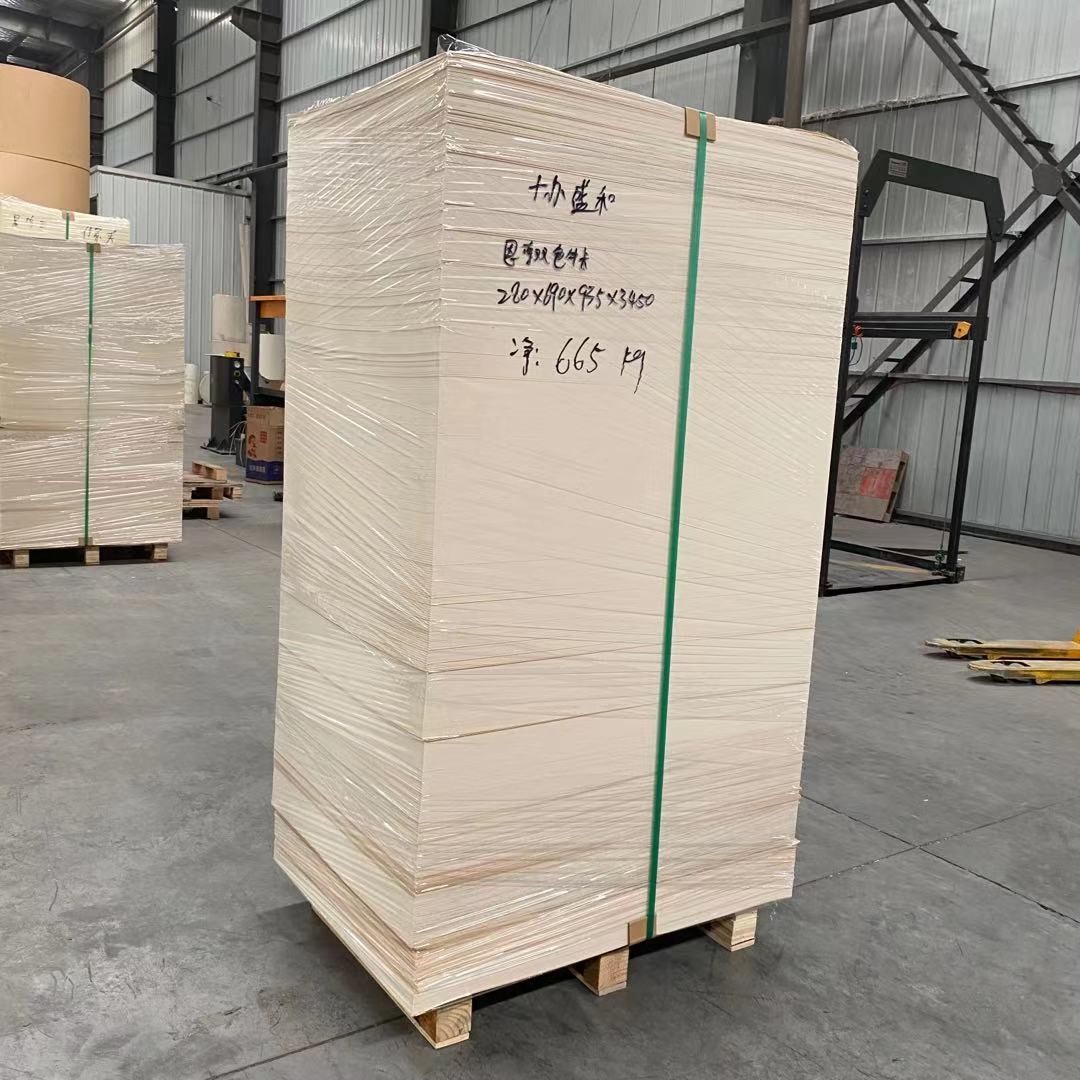 High Bulk White Kraft Paper Cup Sheet 135gsm PE Coated Waterproof