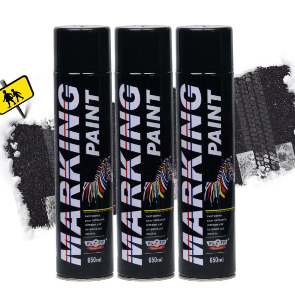 Road Line Marking Aerosol Spray Paint Waterproof Fast Drying For Hazard
