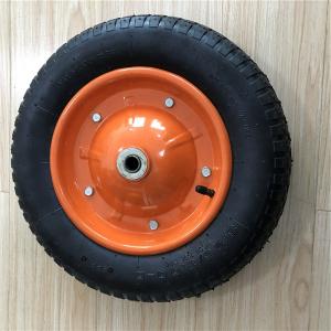 Wholesale 3.00-8 Pneumatic Wheelbarrow Wheel 360mm Rubber Trolley Wheels Pneumatic from china suppliers