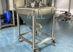 Wholesale Stainless Steel Vacuum Cubic IBC Powder Tote Tank / IBC Tank Container For Conveyor from china suppliers