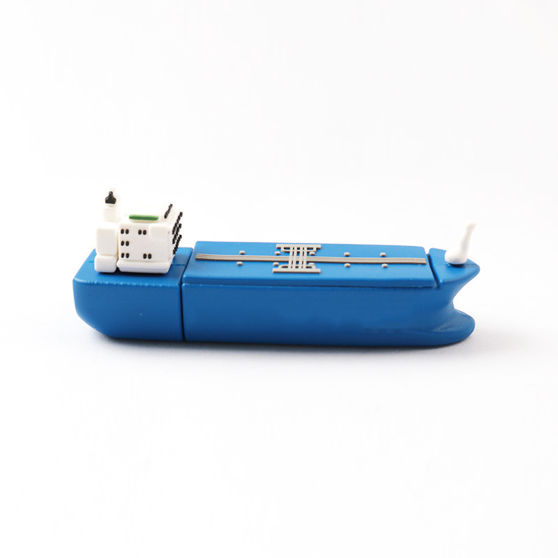 Customized Made PVC Boat Shaped USB Flash Drives 2.0 And 3.0 256GB 512GB 1TB
