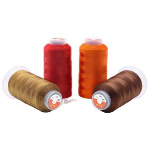 Wholesale 100g High Strength Bonded Polyester Thread for Football Bag Stitching Dyed Pattern from china suppliers