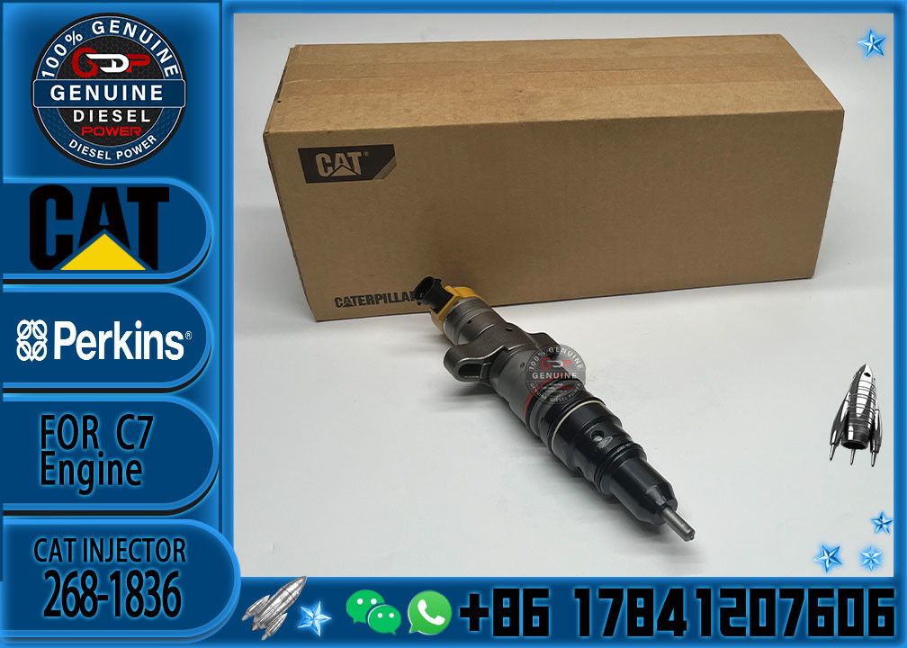 High Quality Excavator Common Rail Diesel Engine Parts Cat C7 Fuel Injector 268-1836 10R-9002