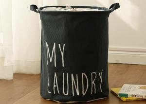 Wholesale Puting Foldable canvas washing laundry clothes basket toy storage bag large box customized my laundry blue grey black from china suppliers